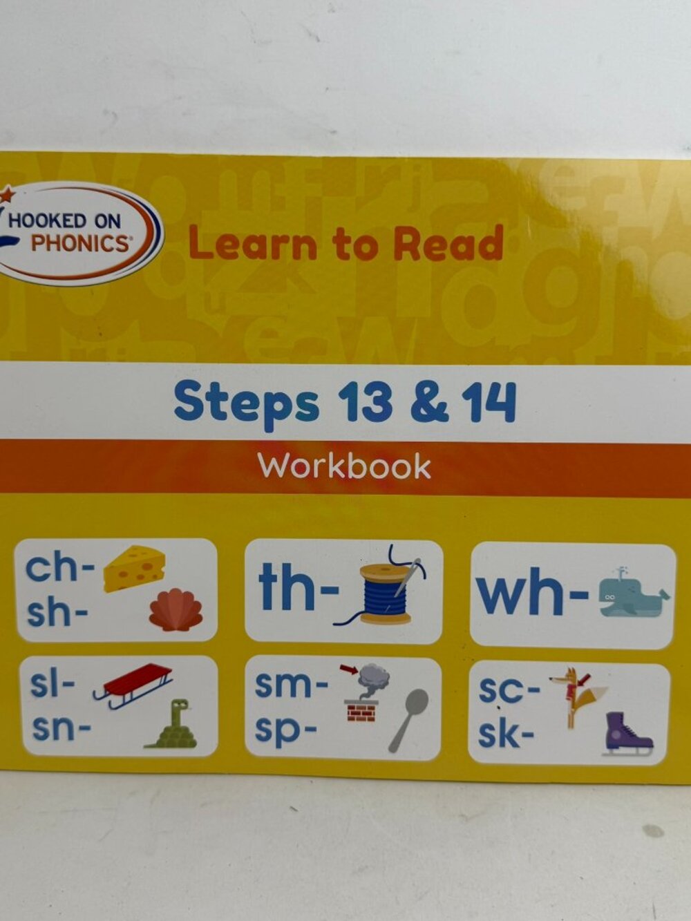 Hooked on Phonics Learn to Read Steps 13 & 14 Workbook Yellow Edition